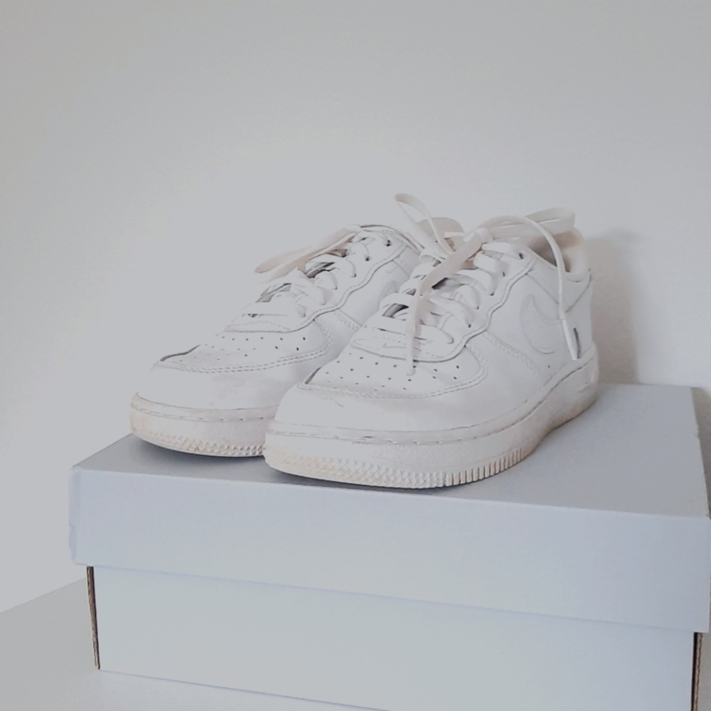 White Nike Air Force Ones